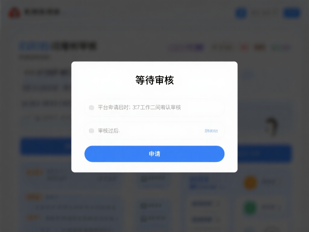 等待审核：提交申请后，平台通常会在3-7个工作日内